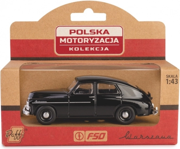 kovový model warszawa m20 1:43 – čierny