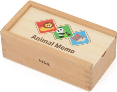 Drevená hra pexeso so zvieratkami Viga