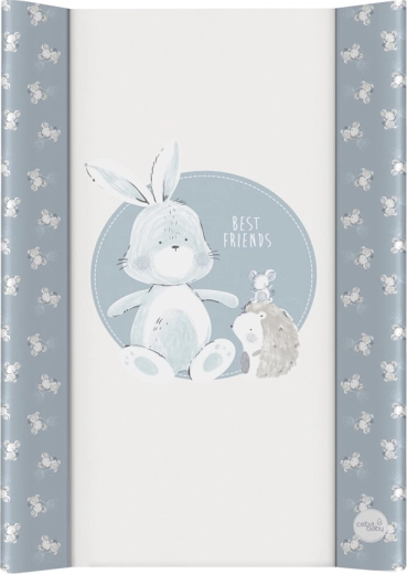 Ceba Baby prebaľovacia podložka s pevnou doskou Basic Friends 50 × 70 cm