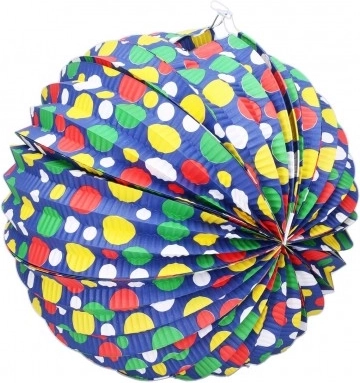 Papierový lampión guľa 30 cm – mix vzorov