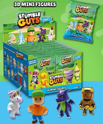 Stumble Guys – sada 3 zberateľských figúrok v okne