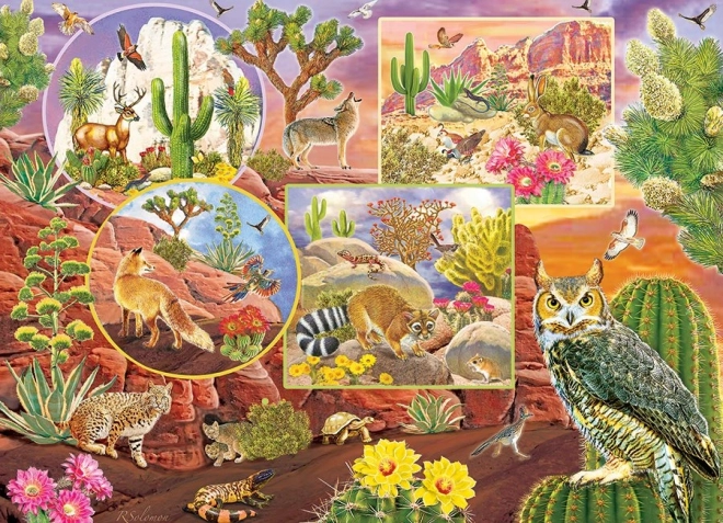 Rodinné puzzle Čaro púšte 350 dielikov – COBBLE HILL
