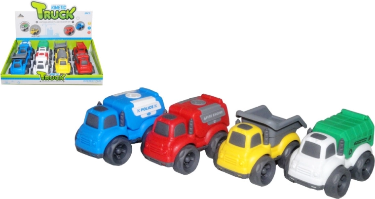 Plastové auto s pružinovým pohonom pre deti 18+ mesiacov