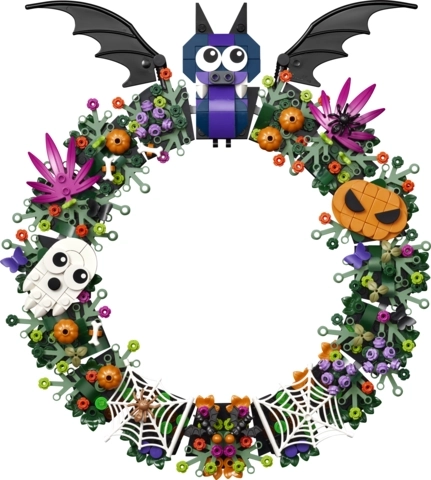 Dekoratívny veniec na Halloween na zavesenie
