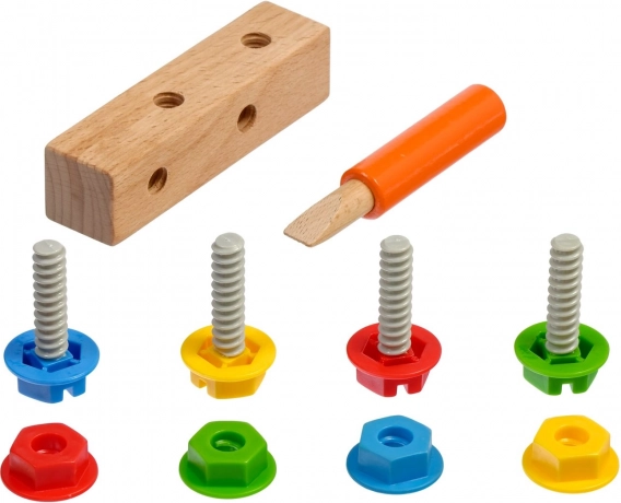 Lucy & Leo skrutky a matice – montessori herný set