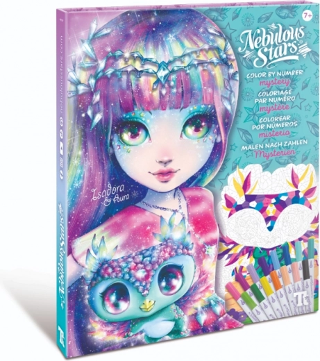 nebulous stars maľovanie podľa čísel so sadou fixiek