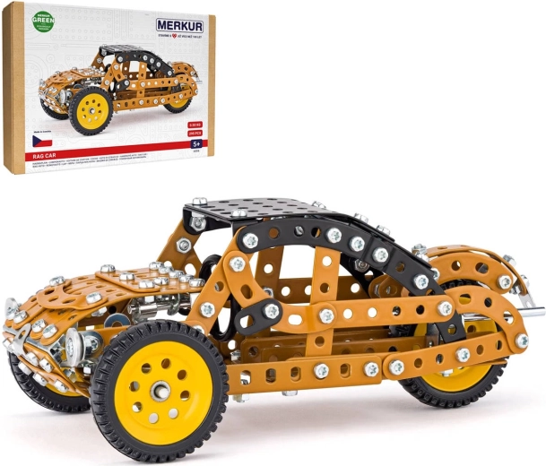 Merkur kovová stavebnica historický automobil hadraplán 295 dielikov