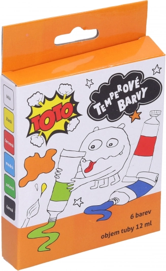 Temperové farby metalické set 6×12 ml