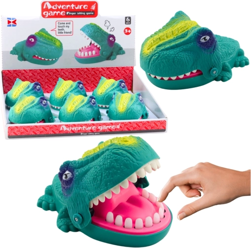 Zručnostná hra Kusajúci útočiaci Dinosaur Zelený