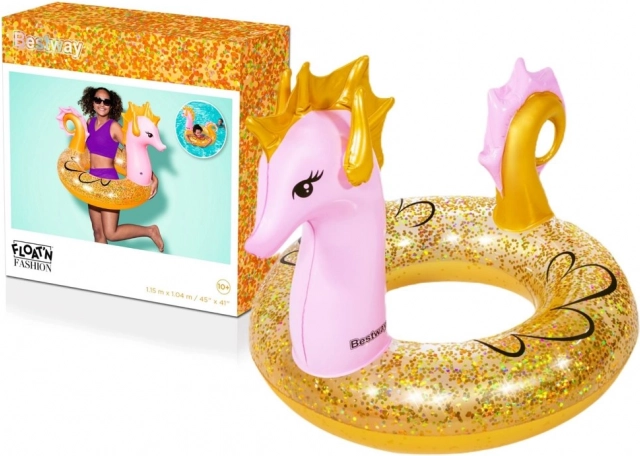 Detský plavecký kruh Morský kôň 115cm x 104cm