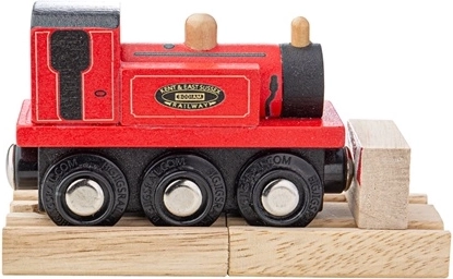 Bigjigs Rail drevená lokomotíva Terier červený