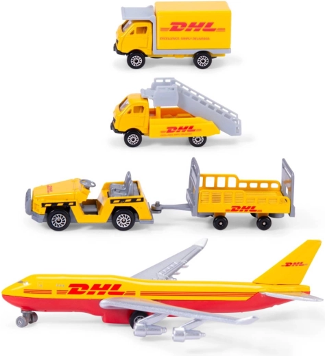 Lietadlo a letiskové vozidlá DHL
