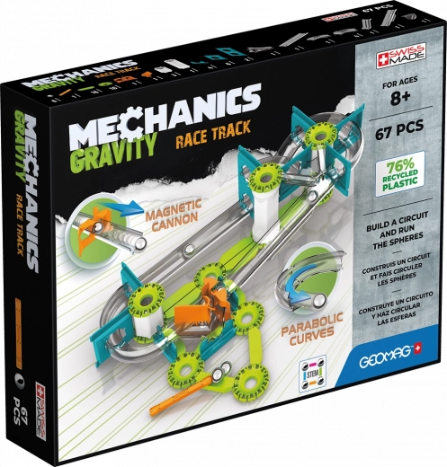 Magnetická stavebnica GEOMAG Mechanics Gravity, 67 dielikov