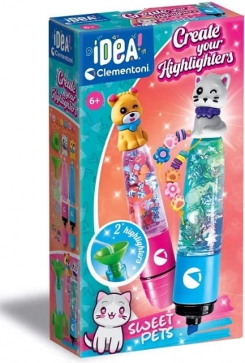 Clementoni Idea kreatívna sada na výrobu zvýrazňovačov Sweet Pets