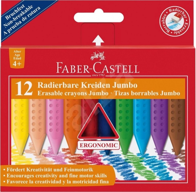 Plastové pastelky Faber-Castell Colour Grip Jumbo 12 ks