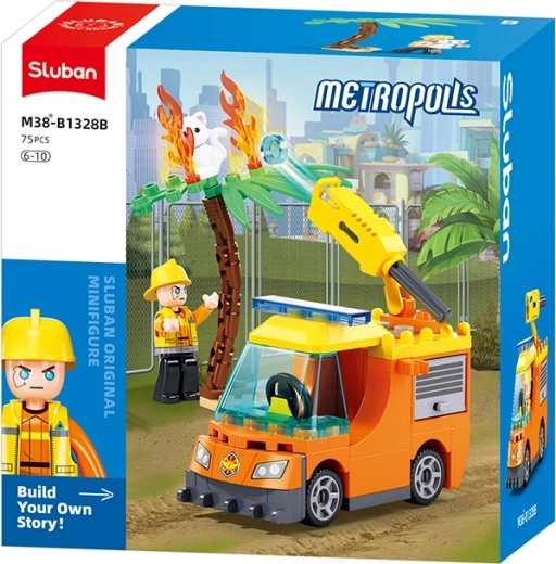 Sluban Metropolis Záchranné vozidlo pre deti