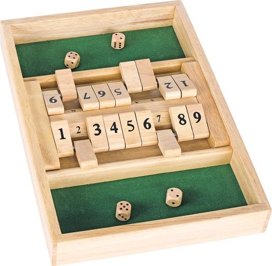 Double shut the box – drevená hra s kockami