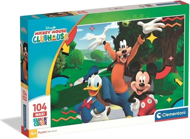 Clementoni puzzle SuperColor Mickey Mouse 104 dielikov maxi