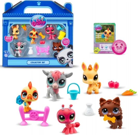 Littlest pet shop farma – sada s 5 figúrkami