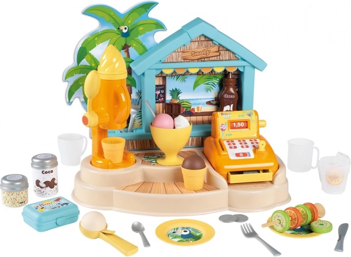 SMOBY plážový bar so zmrzlinou a pokladňou