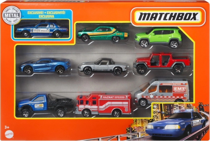 Sada modelov autíčok Matchbox 9-pack