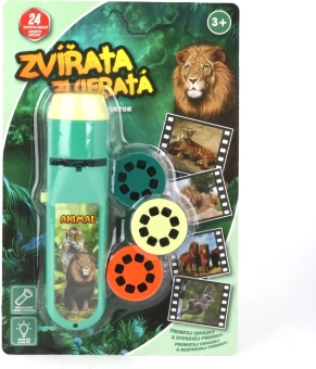 Baterka a projektor zvieratá pre deti