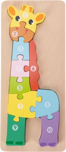 Free2Play drevené puzzle žirafa