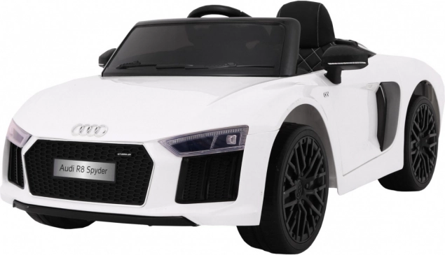 Detské elektrické vozidlo Audi R8 Spyder s diaľkovým ovládačom - Biela