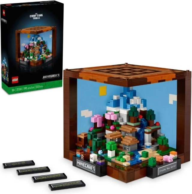 LEGO Minecraft pracovný stôl – zberateľský model k 15. výročiu