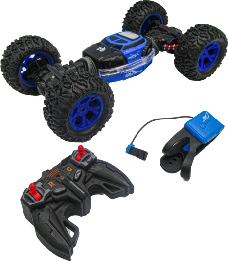 RC auto s gestovým ovládaním 2,4 GHz – terénne kaskadérske vozidlo so svetlami