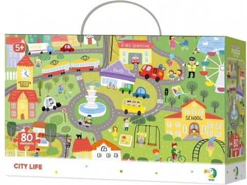 Puzzle Hľadanie predmetov – mesto, 80 dielikov