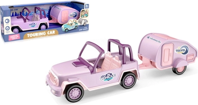 Doplnky pre bábiky – auto s prívesom