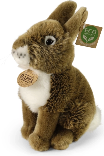 Rappa plyšový zajac hnedý 20 cm eco friendly