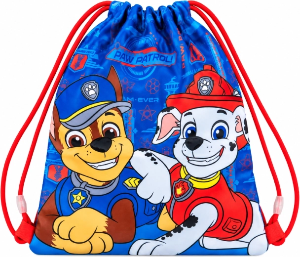 Detský vak na chrbát Labková patrola modrý