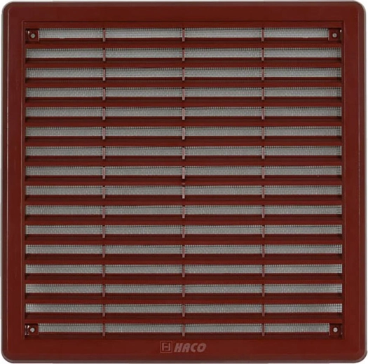 Vetracia mriežka so sieťovinou 250 × 250 mm hnedá