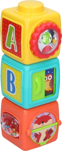 Aktívne kocky pre bábätká – 3 ks
