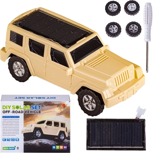Solárny jeep off-road – stavebnica na zostavenie - 1 kus