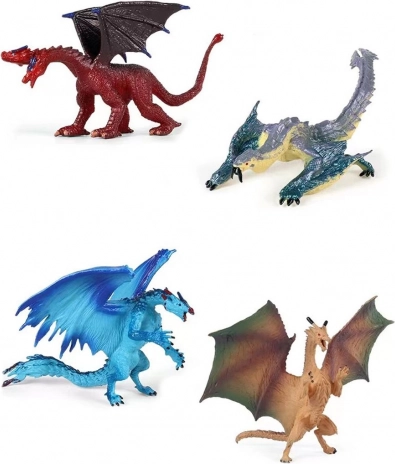 Sada figúrok drakov 12 cm (2 ks)