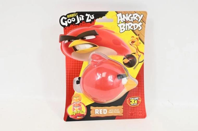 Goo Jit Zu Angry Birds Red – naťahovacia figúrka s pieskovou výplňou