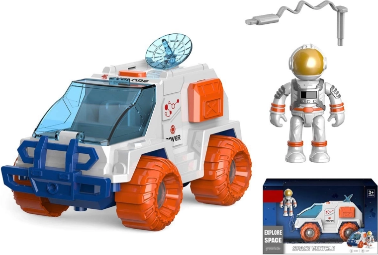 Kozmické vozidlo s astronautom so svetlom a zvukom