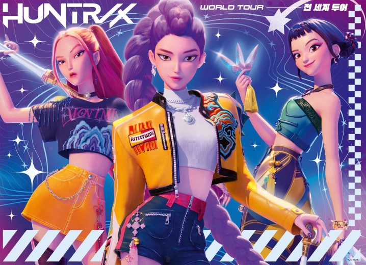 Ravensburger K-pop: Lovkyne démonov puzzle 4 × 100 dielikov