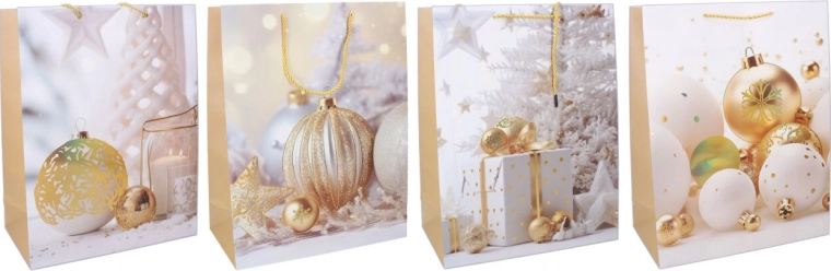 Darčeková taška S 18 × 23 × 10 cm – vianočný motív