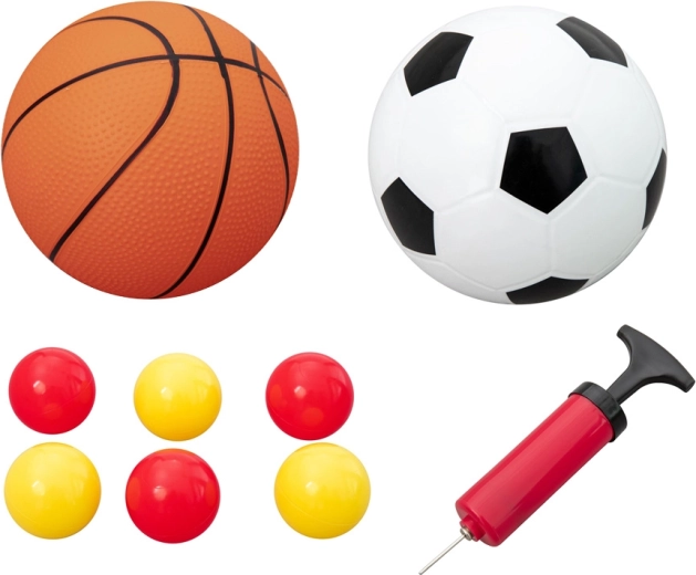 Všetko v balení vrátane pumpičky a lôpt