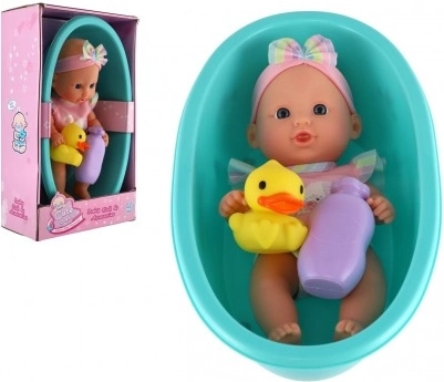 Bábika bábätko do vaničky s doplnkami 26 cm