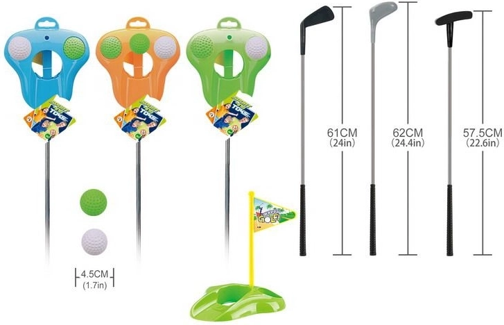 Golfová sada s palicou, loptičkami a jamkou