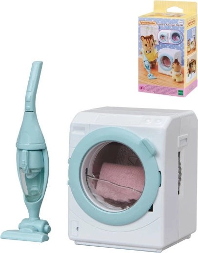 Sylvanian Families automatická práčka a vysávač s doplnkami