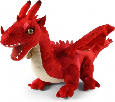 Plyšový drak červený ECO-FRIENDLY 40 cm