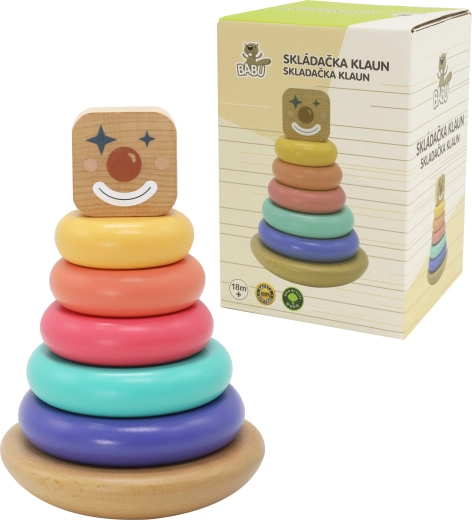 Babu karnevalová skladacia pyramída z dreva