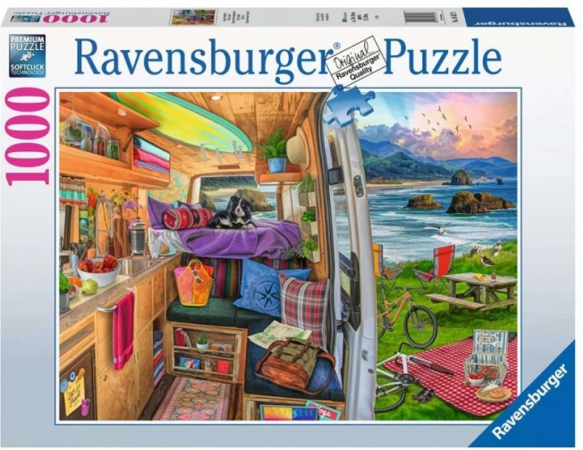 2D puzzle 1000 prvkov Pohľad z obytného vozidla