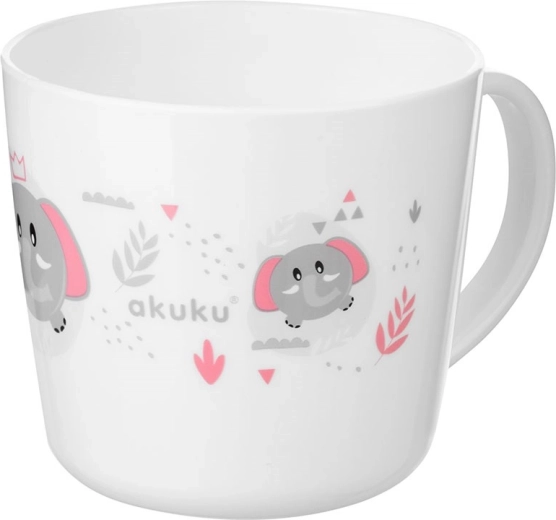 Detský hrnček s uchom Akuku 250 ml – sloníky